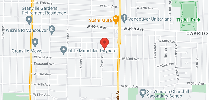 map of 1098 W 51ST AVENUE